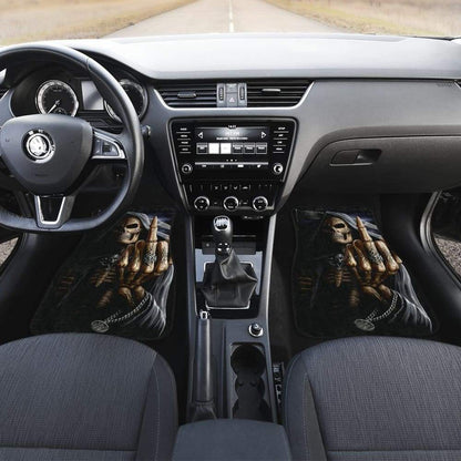 Grim Reaper Flaming Skull Car Mats 103131 - YourCarButBetter