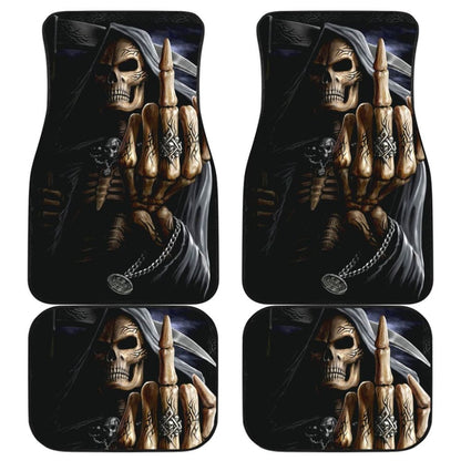 Grim Reaper Flaming Skull Car Mats 103131 - YourCarButBetter