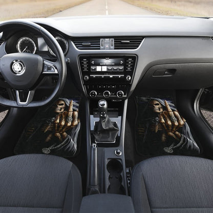 Grim Reaper Flaming Skull Car Mats 103131 - YourCarButBetter