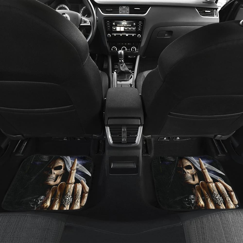 Grim Reaper Flaming Skull Car Mats 103131 - YourCarButBetter