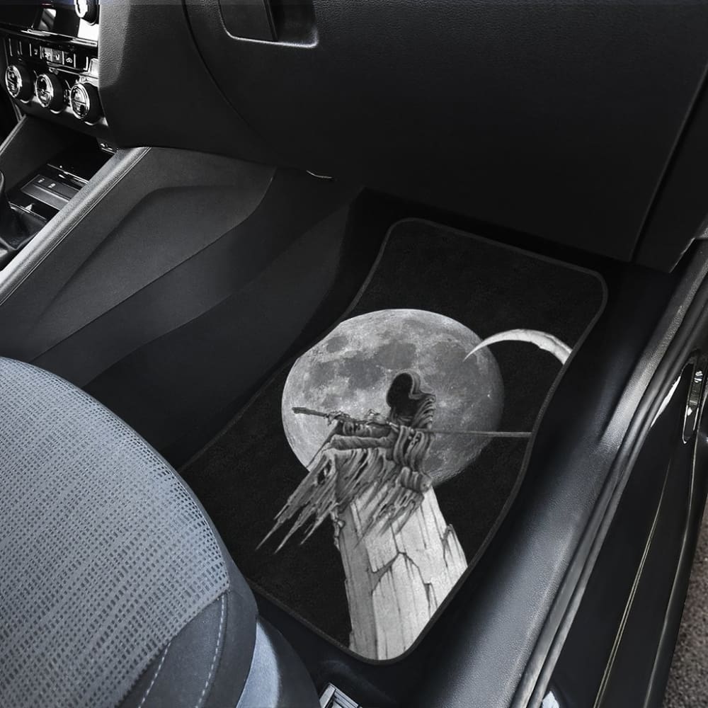 Grim Reaper Full Moon Car Floor Mats 210903 - YourCarButBetter