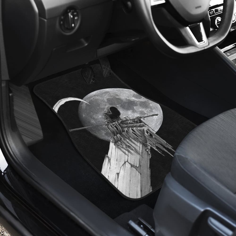 Grim Reaper Full Moon Car Floor Mats 210903 - YourCarButBetter