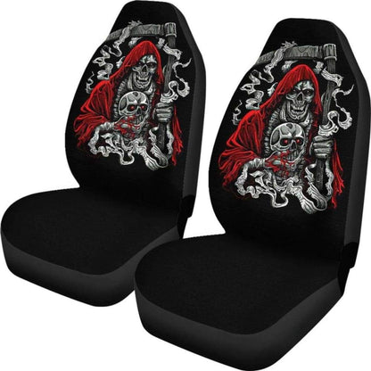 Grim Reaper Red Car Seat Covers Amazing Gift Ideas 213101 - YourCarButBetter