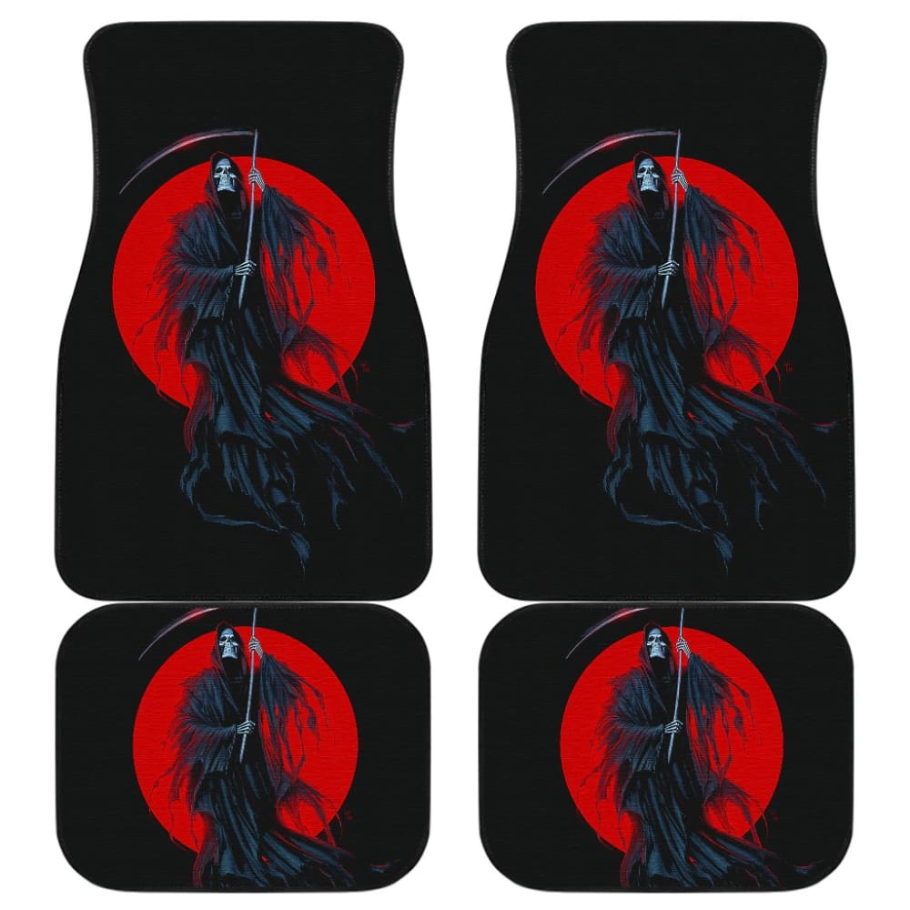 Grim Reaper Red Moon Car Floor Mats 211902