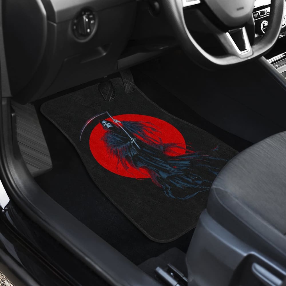 Grim Reaper Red Moon Car Floor Mats 211902
