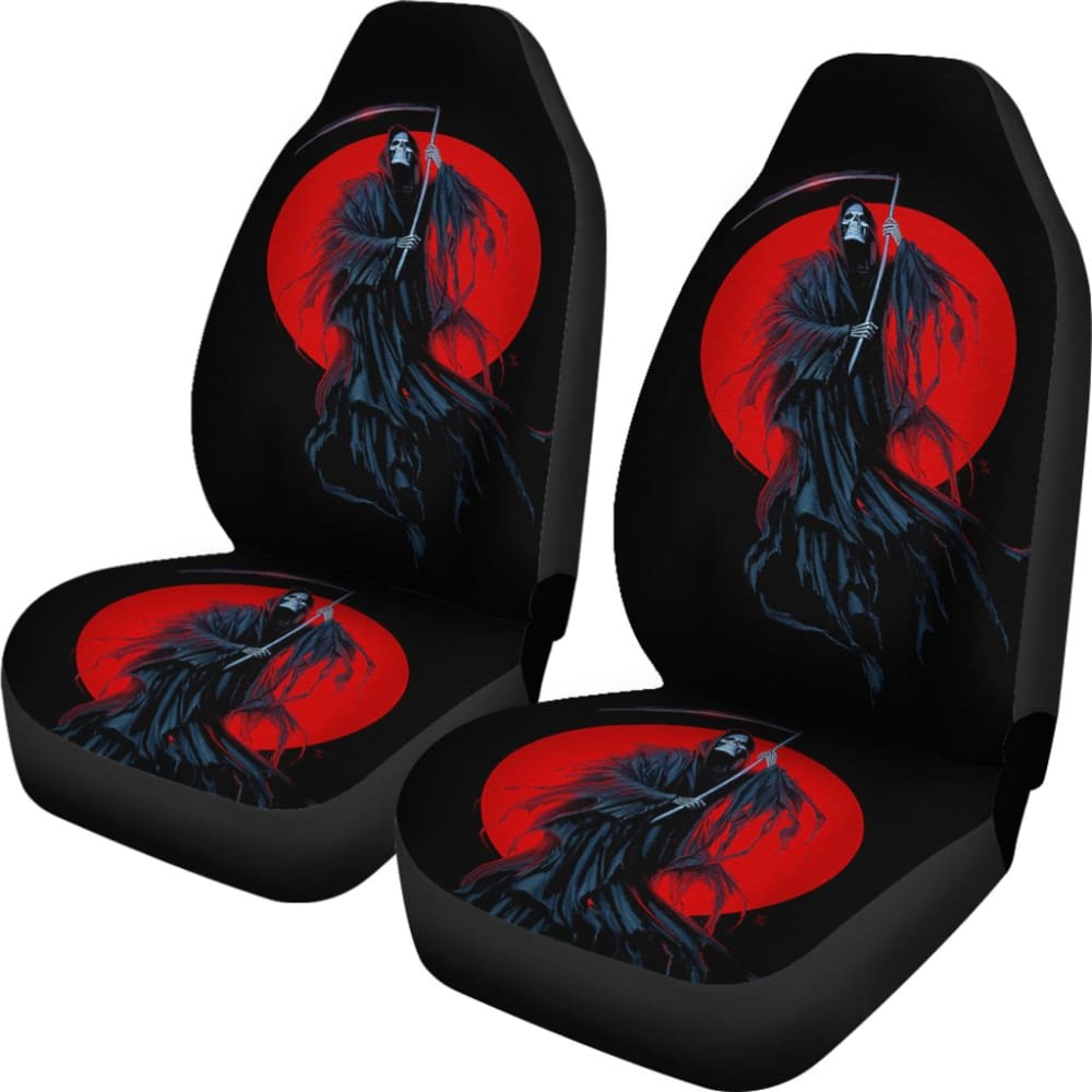 Grim Reaper Red Moon Car Seat Covers 211902