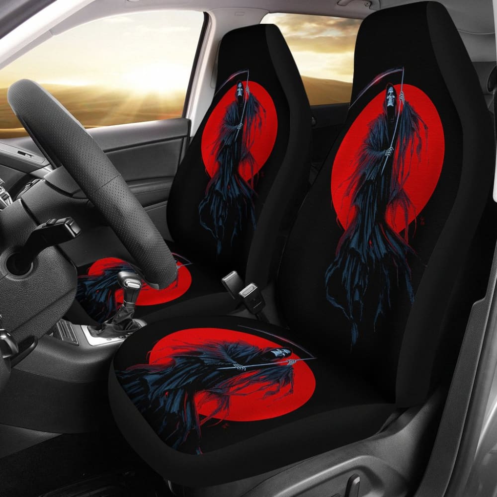 Grim Reaper Red Moon Car Seat Covers 211902
