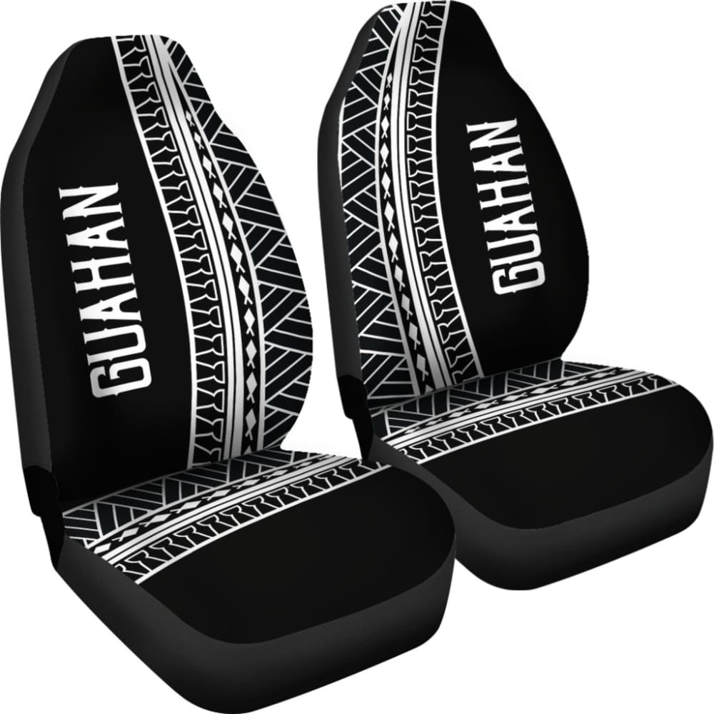 Guahan Modern Tribal Black Car Seat Covers 093223 - YourCarButBetter