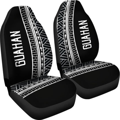 Guahan Modern Tribal Black Car Seat Covers 093223 - YourCarButBetter