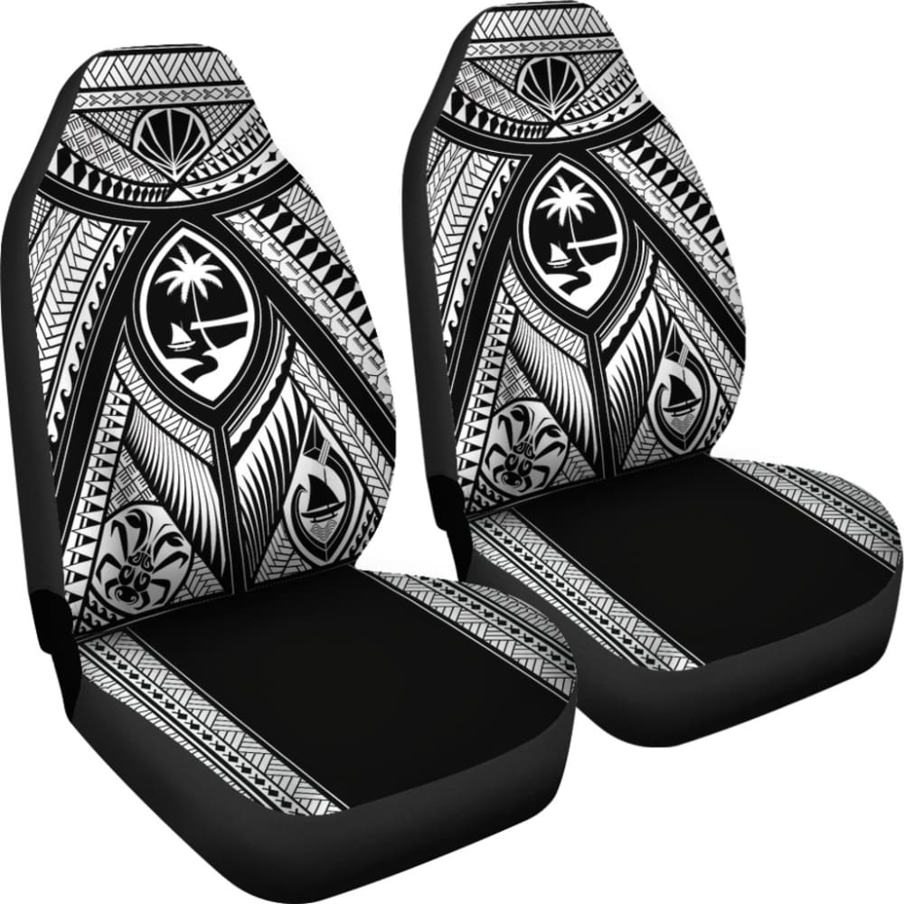 Guahan Tribal Black Car Seat Covers 093223 - YourCarButBetter