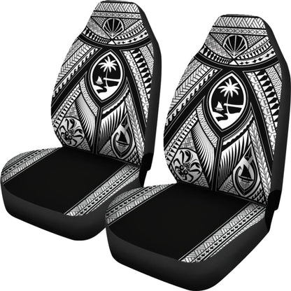 Guahan Tribal Black Car Seat Covers 093223 - YourCarButBetter