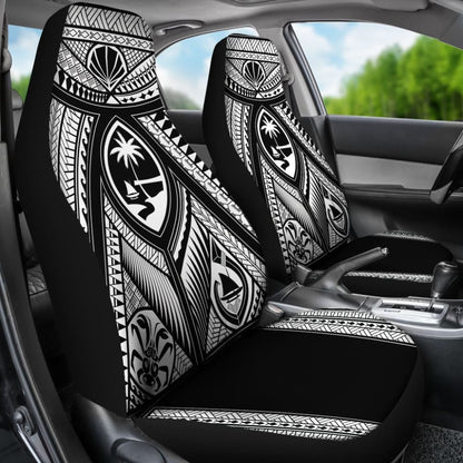 Guahan Tribal Black Car Seat Covers 093223 - YourCarButBetter