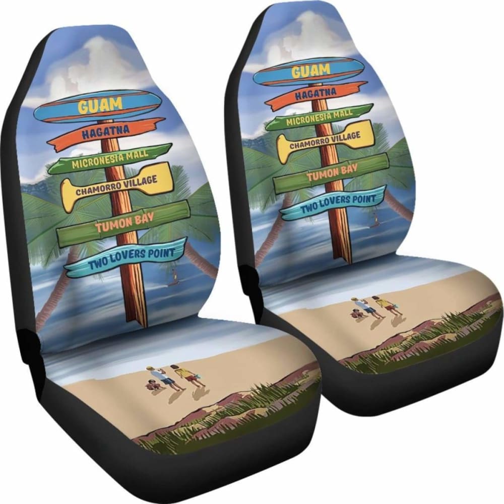 Guam Beach And Destinations Guam Car Seat Covers 9 153908 - YourCarButBetter