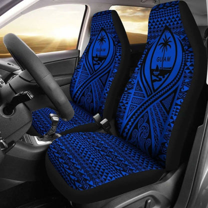 Guam Car Seat Cover - Guam Coat Of Arms Blue - 105905 - YourCarButBetter