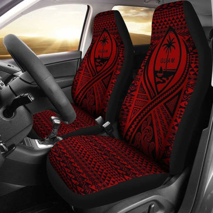 Guam Car Seat Cover - Guam Coat Of Arms Red - 105905 - YourCarButBetter