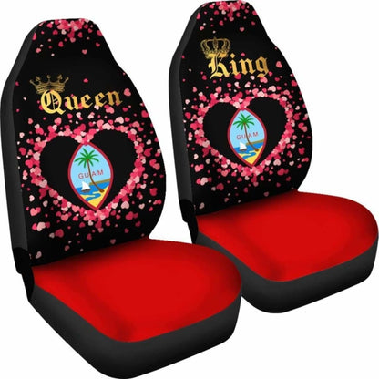 Guam Car Seat Cover Couple King Queen 105905 - YourCarButBetter
