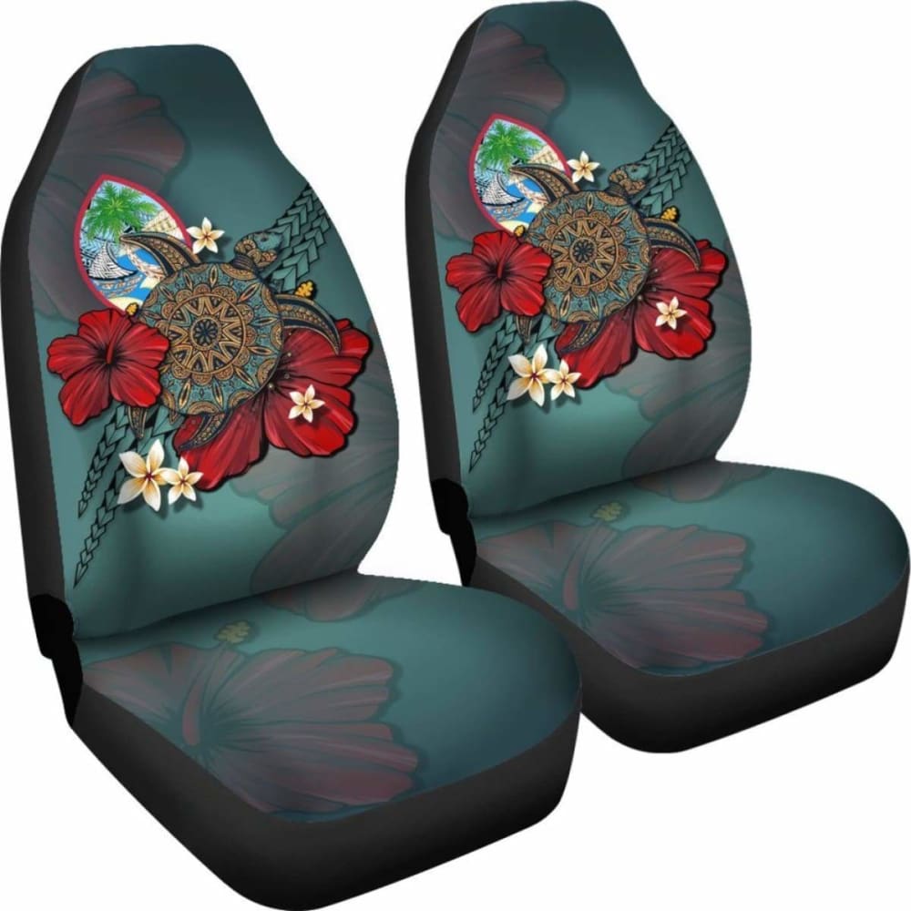 Guam Car Seat Covers Blue Turtle Tribal Amazing 091114 - YourCarButBetter
