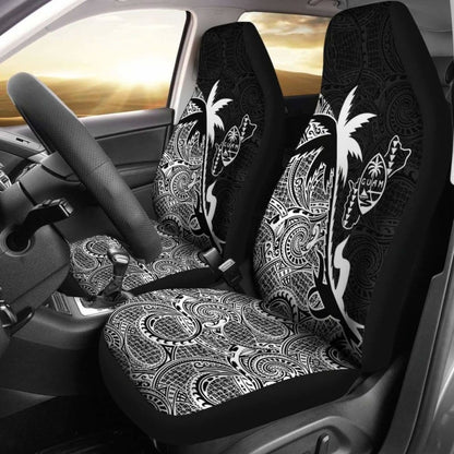 Guam Car Seat Covers - Guam Coat Of Arms Coconut Tree White - Amazing 1 105905 - YourCarButBetter