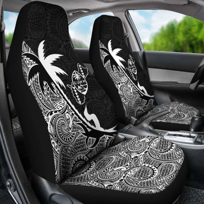 Guam Car Seat Covers - Guam Coat Of Arms Coconut Tree White - Amazing 1 105905 - YourCarButBetter