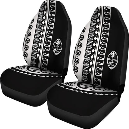 Guam Car Seat Covers - Guam Coat Of Arms Polynesian Tattoo Half - 2 1 174914 - YourCarButBetter