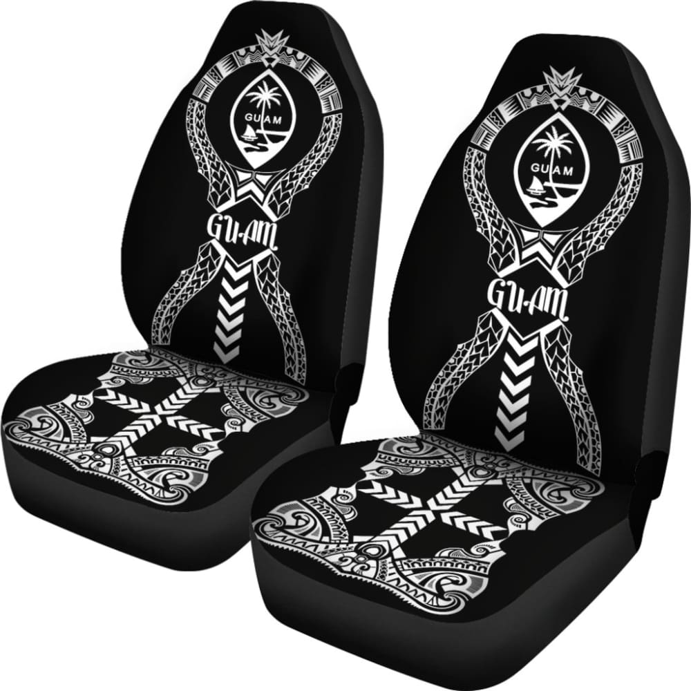 Guam Car Seat Covers - Guam Coat Of Arms Polynesian Tribal - 093223 - YourCarButBetter