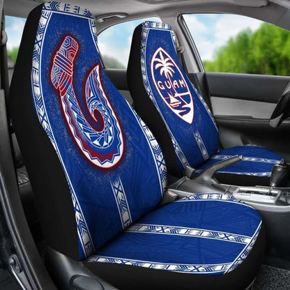 Guam Car Seat Covers - Guam Coat Of Arms Seal Hook - 105905 - YourCarButBetter