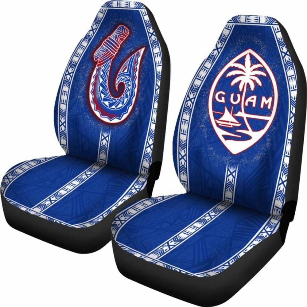 Guam Car Seat Covers - Guam Coat Of Arms Seal Hook - 105905 - YourCarButBetter