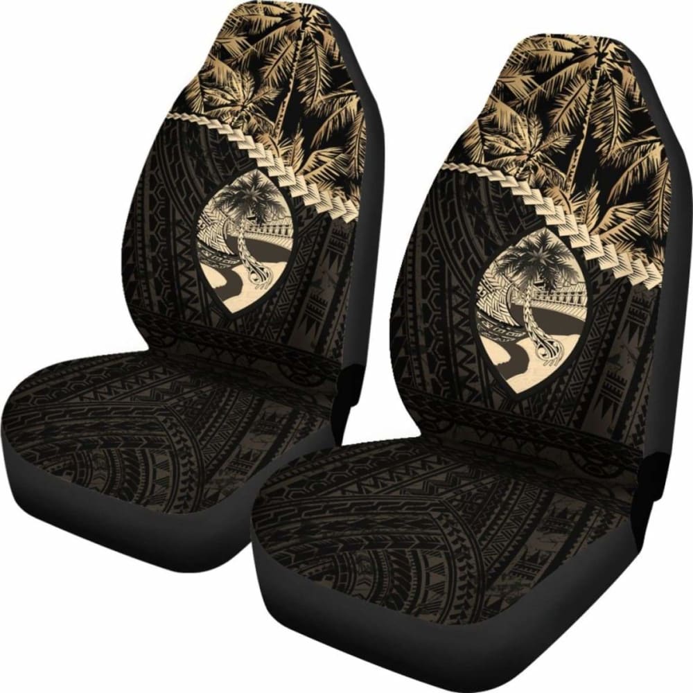 Guam Car Seat Covers Golden Coconut Amazing 105905 - YourCarButBetter