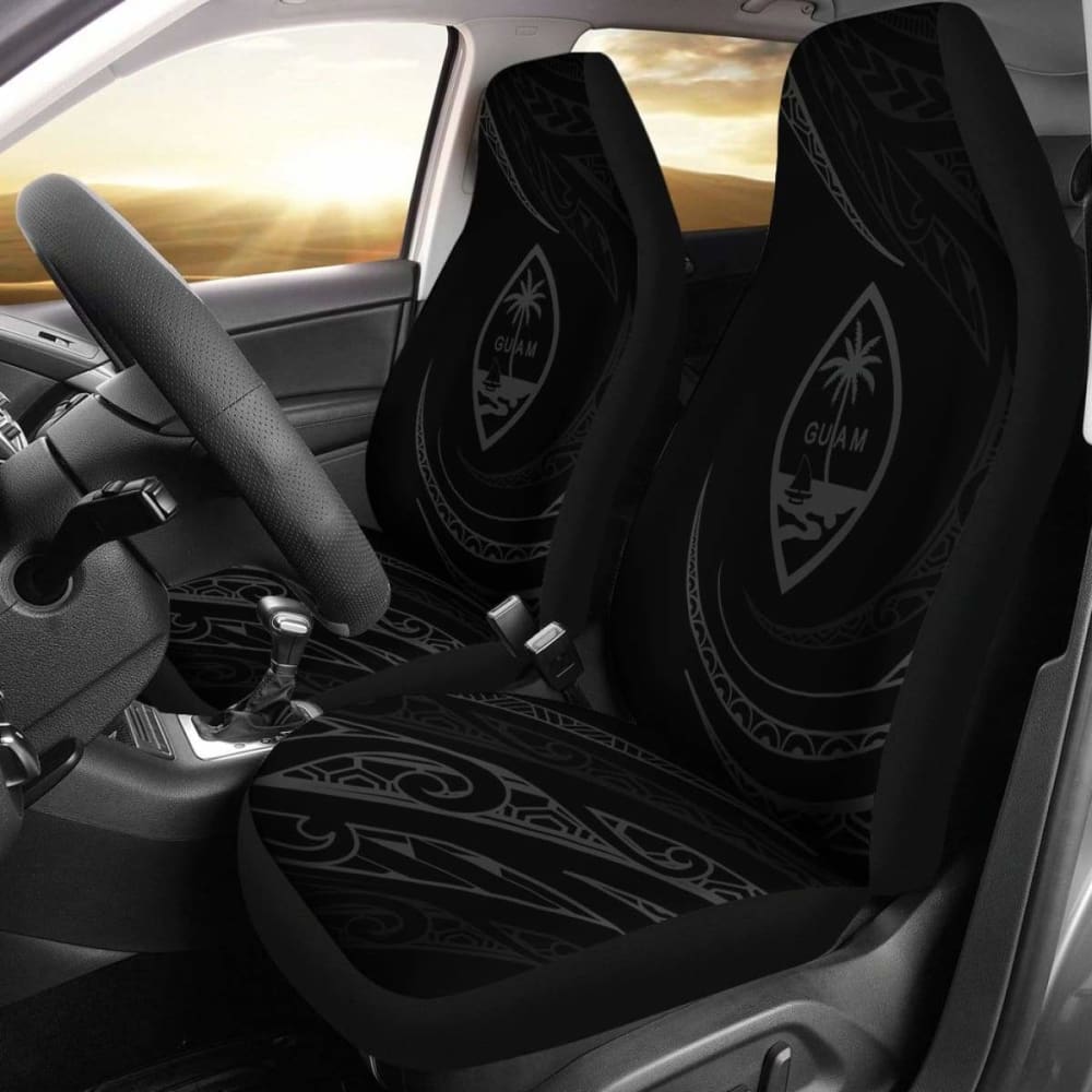 Guam Car Seat Covers - Grey - Frida Style - 105905 - YourCarButBetter