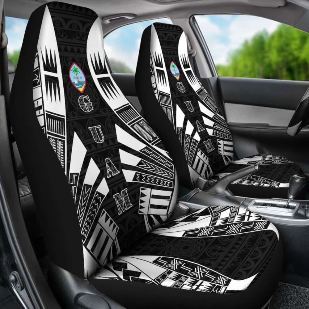 Guam Car Seat Covers - Polynesian Tattoo Black - 9 174914 - YourCarButBetter