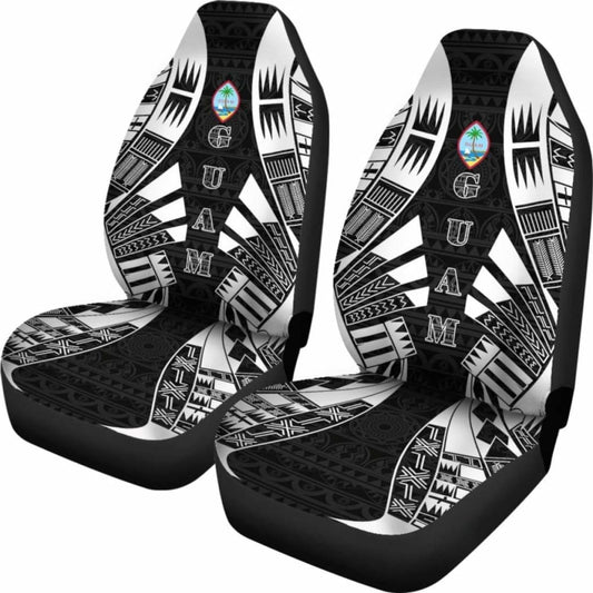 Guam Car Seat Covers - Polynesian Tattoo Black - 9 174914 - YourCarButBetter