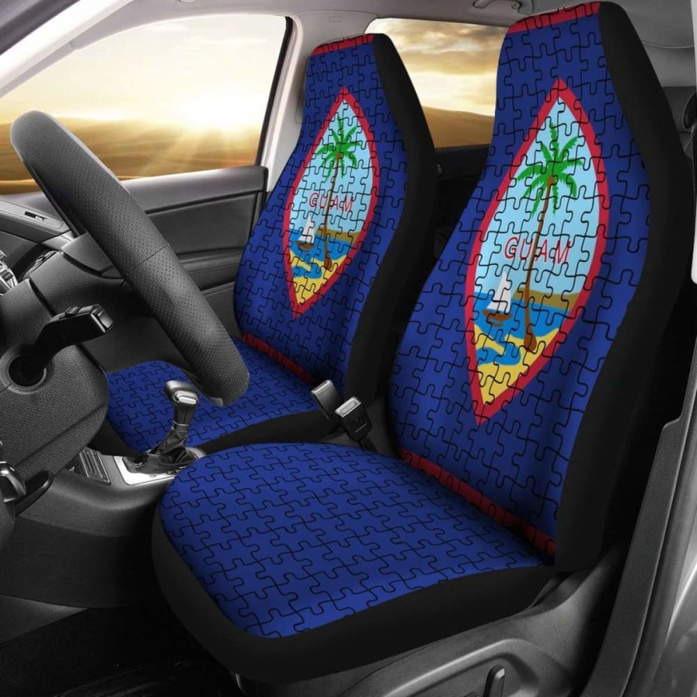 Guam Car Seat Covers Guam Puzzles Coat Of Arms Amazing 105905 - YourCarButBetter