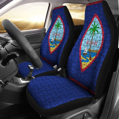 Guam Car Seat Covers Guam Puzzles Coat Of Arms Amazing 105905 - YourCarButBetter