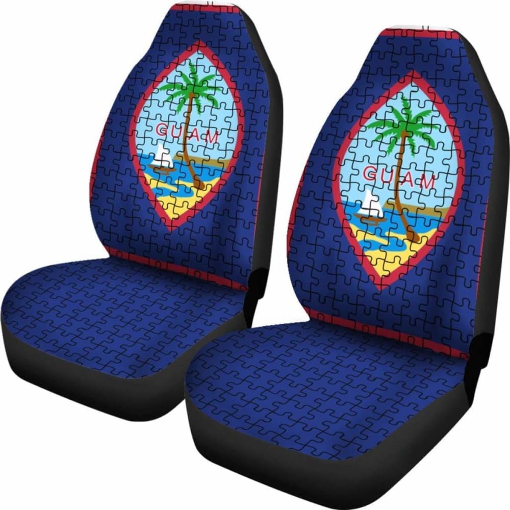 Guam Car Seat Covers Guam Puzzles Coat Of Arms Amazing 105905 - YourCarButBetter