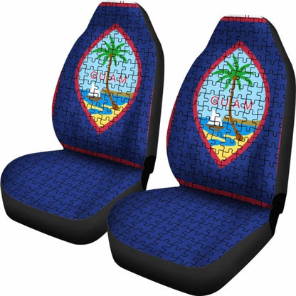 Guam Car Seat Covers Guam Puzzles Coat Of Arms Amazing 105905 - YourCarButBetter