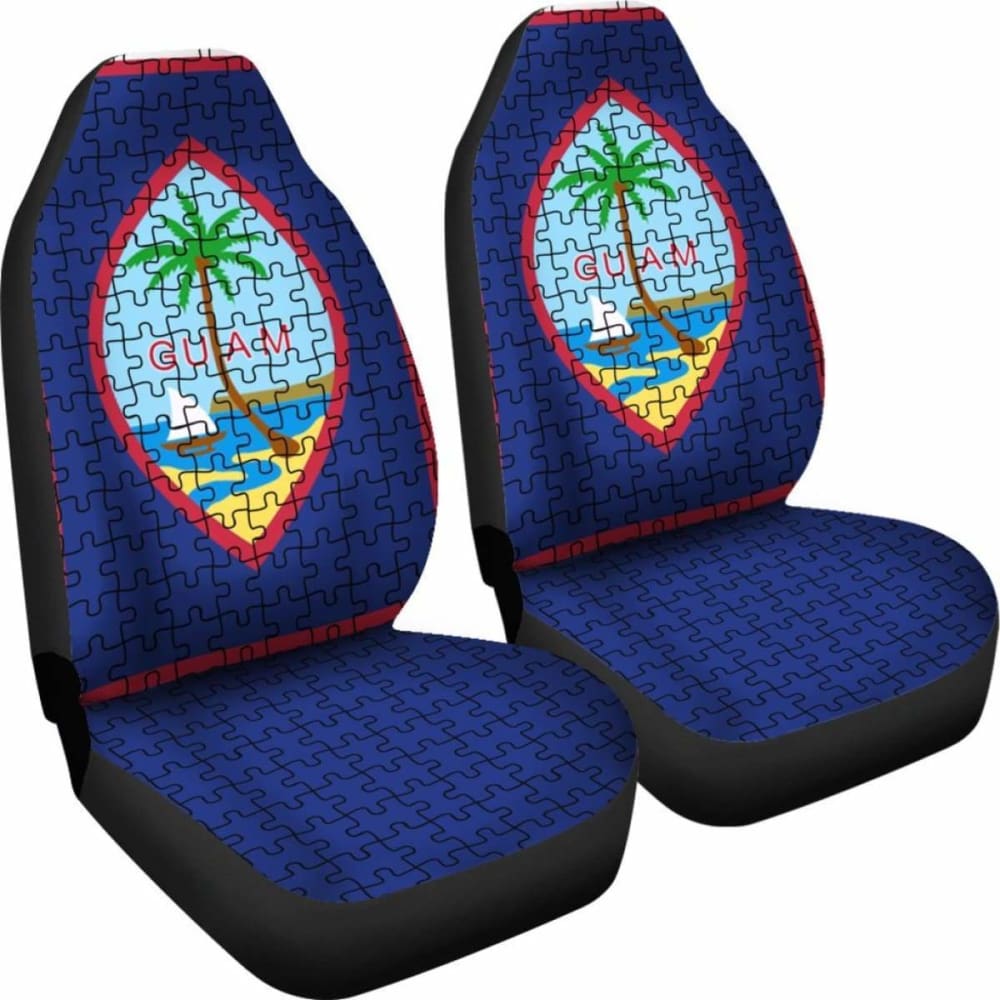 Guam Car Seat Covers Guam Puzzles Coat Of Arms Amazing 105905 - YourCarButBetter