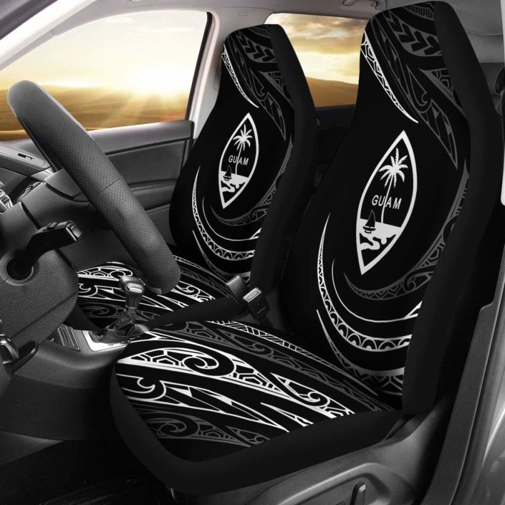Guam Car Seat Covers - White - Frida Style - 105905 - YourCarButBetter