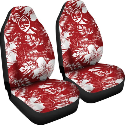 Guam Hibiscus Red Car Seat Covers 093223 - YourCarButBetter