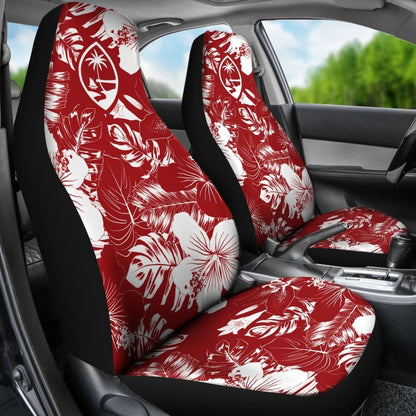 Guam Hibiscus Red Car Seat Covers 093223 - YourCarButBetter