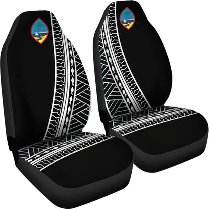 Guam Modern Tribal Black Car Seat Covers 093223 - YourCarButBetter