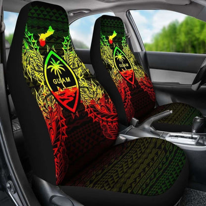 Guam Polynesia Car Seat Cover Map Reggae 105905 - YourCarButBetter