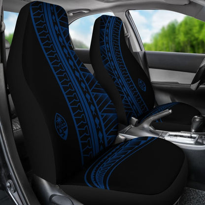 Guam Seal Blue Tribal Car Seat Covers 093223 - YourCarButBetter