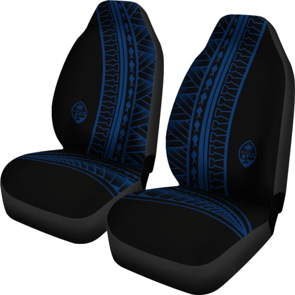 Guam Seal Blue Tribal Car Seat Covers 093223 - YourCarButBetter