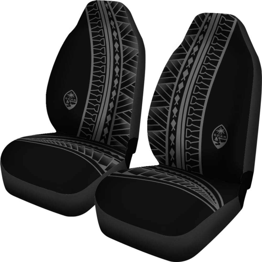Guam Seal Gray Tribal Car Seat Covers 093223 - YourCarButBetter