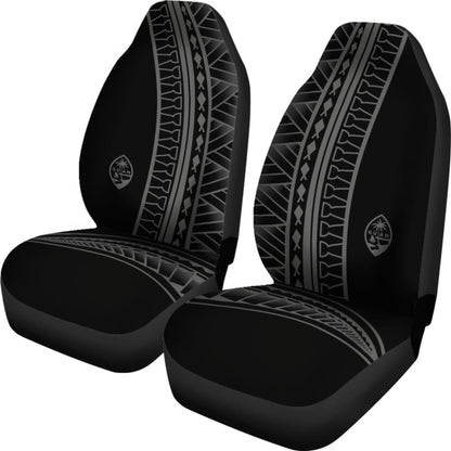 Guam Seal Gray Tribal Car Seat Covers 093223 - YourCarButBetter