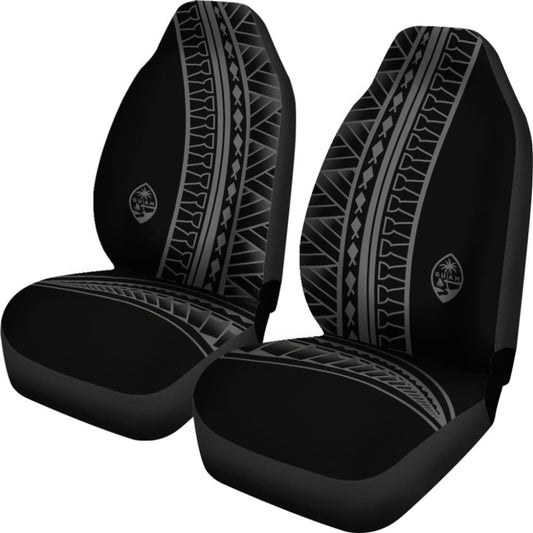 Guam Seal Gray Tribal Car Seat Covers 093223 - YourCarButBetter
