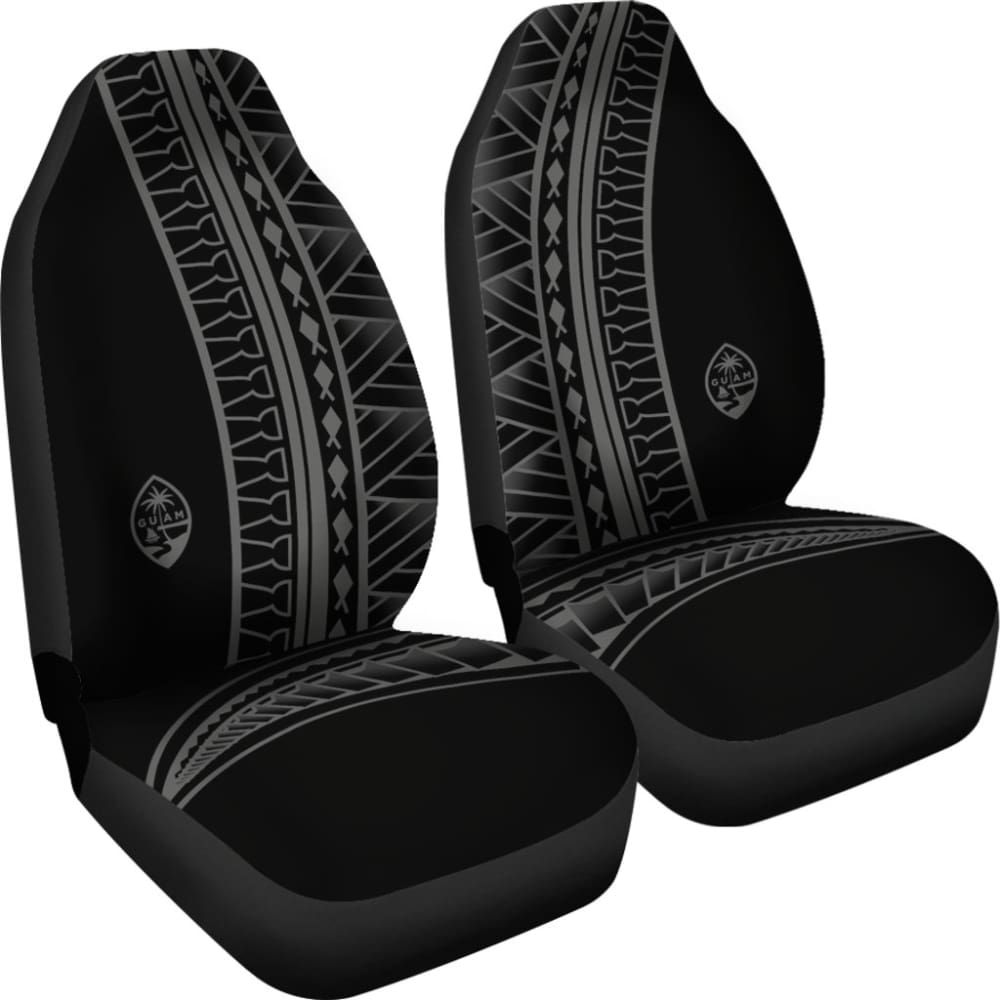 Guam Seal Gray Tribal Car Seat Covers 093223 - YourCarButBetter