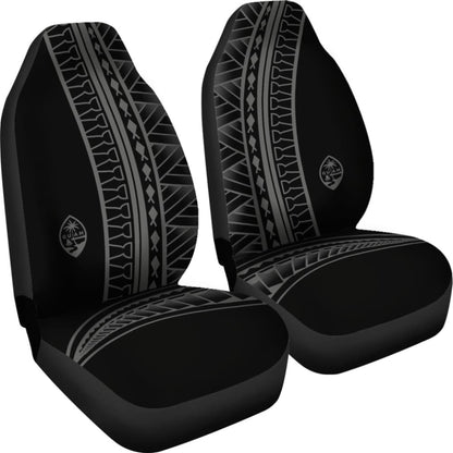 Guam Seal Gray Tribal Car Seat Covers 093223 - YourCarButBetter