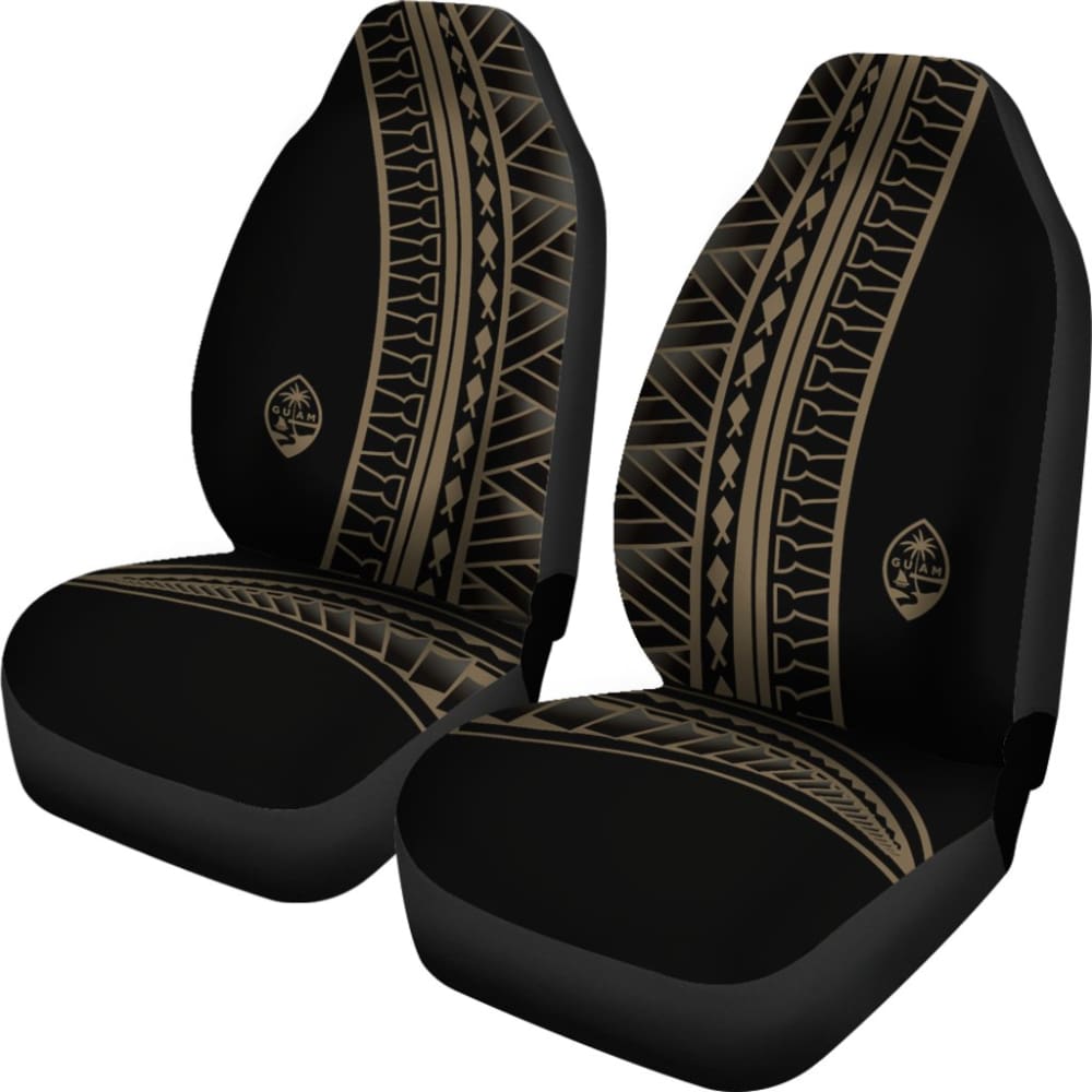 Guam Seal Tan Tribal Car Seat Covers 093223 - YourCarButBetter