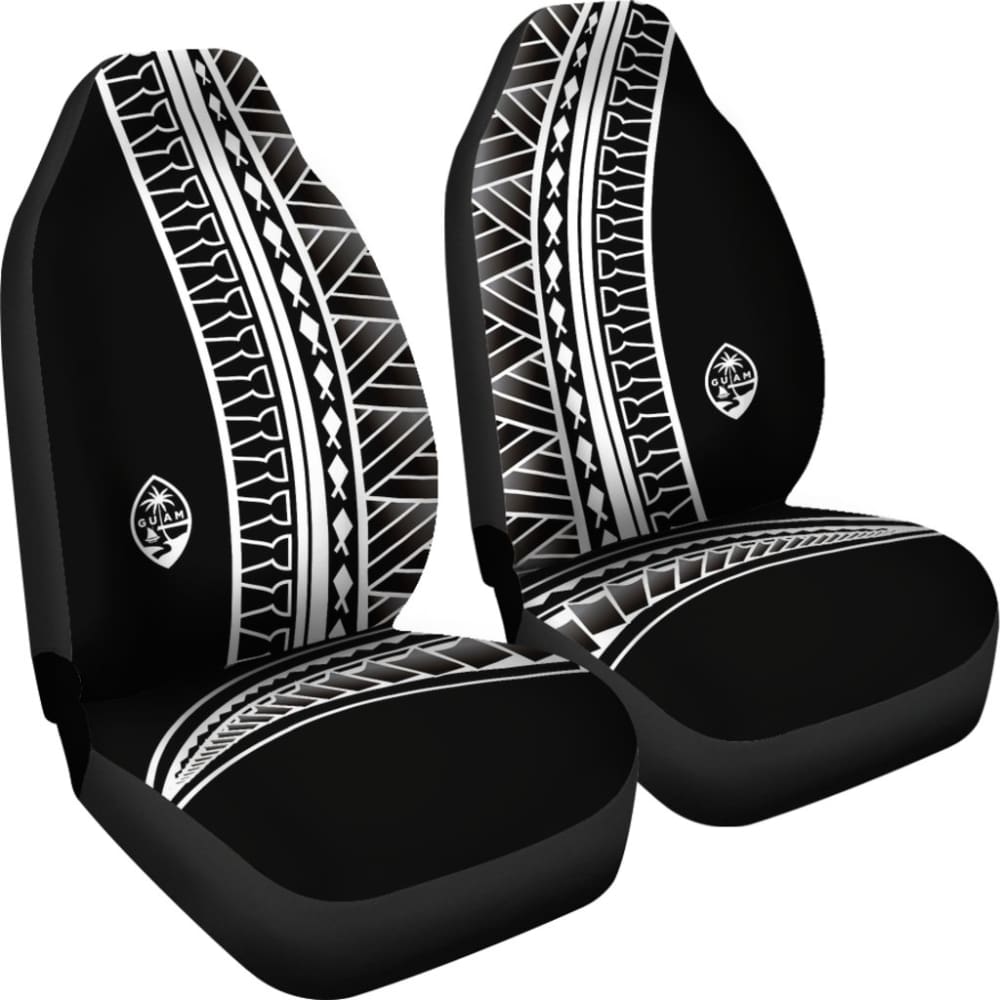 Guam Seal White Tribal Car Seat Covers 093223 - YourCarButBetter